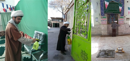 ایمن سازی 200 مسجد با حدود هزار و 100 لیتر محلول ضدعفونی