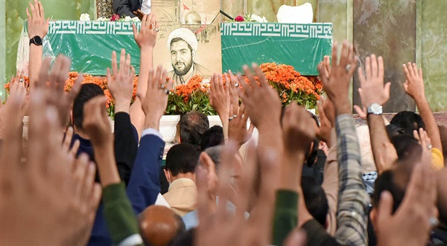 گزارش تصویری |  مراسم وداع با پیکر شهید حجت الاسلام و المسلمین دارایی در حرم مطهر رضوی