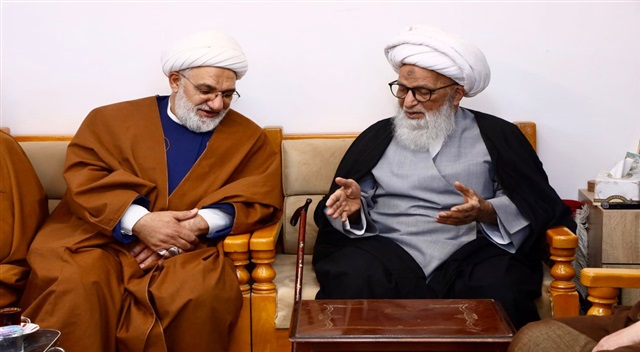 گزارش تصویری | دیدار مدیر حوزه علمیه خراسان و جمعی از اساتید با آیت‌الله بشیر النجفی در عراق