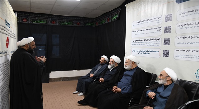  گزارش تصویری | بازدید آیت‌الله فاضل لنکرانی و مدیر حوزه علمیه خراسان از قرارگاه تبلیغ و اسکان دهه پایانی صفر