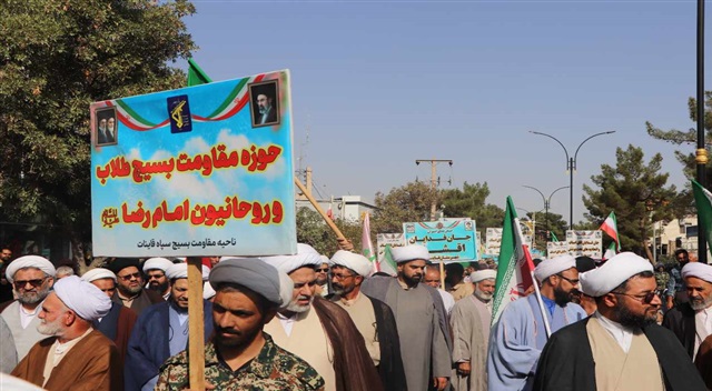  جلوه‌ای از حضور حماسی و مردمی در شهرستان قاین